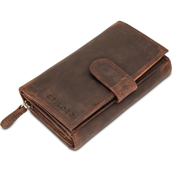 Billetero De Cuero Gianni Conti Para Hombre - Marrón - 6 Ranuras Para Tarjetas - Con Protección RFID