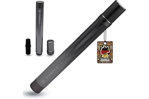 PURPLE LEGACY Astuccio per giunti Antiodore in alluminio Astuccio per giunti A prova di odore e impermeabile con supporto per giunti per blunt Tubo di giunzione lungo 138 mm Valigetta (Grey)