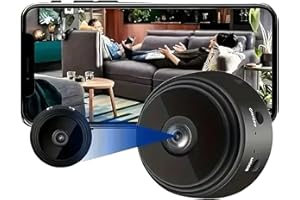 DAVACO Mini CÁMARA WiFi HD 1080P (VERSIÓN 2024) | VISIÓN Nocturna, DETECCIÓN DE Movimiento, Control Remoto Desde MÓVIL, GRABACIÓN EN Bucle, Compatible con MICROSD, Seguridad 24/7