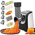 COOCHEER Affettatrice elettrica per verdure, 150 W, con 5 lame coniche