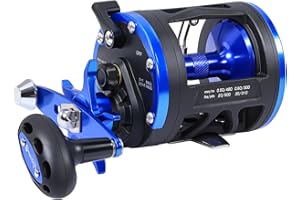 Sougayilang Mulinello da pesca a traina, liscio e potente, bobina oceanica per pesca in acqua salata, per pesce gatto, muschio, spigola, salmone