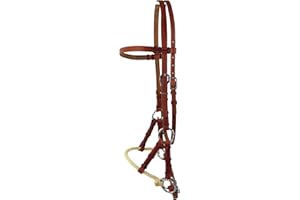 Thor Equine Side Pull con Singolo Rope Naso Cinghia, Castagno