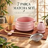 Valkyrie 7 Par&ccedil;a Matcha Seti Chasen &Ccedil;ırpıcı Chawan Kase Chashaku Kaşık S&uuml;zge&ccedil; ve Stand