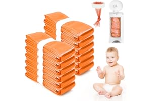 LUOJINYI Poubelle Couche Bebe, 12 Pièces Recharge Poubelle a Couche, Bebe Recharge Sac Poubelle Couche Compatible avec Tommee Tippee, Angelcare, Genie Litter Locker,7 Couches Protectrices