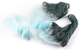 Weikeya 100 Metri di Lunghezza e 1,5 Metri di 1,5 Metri di Rete da Pesca Integrata a Tre Strati, con Strumento in Nylon Knot Tying Tool,Trappola per Animali