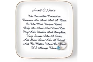 Titanape Auntie & Niece Ring Trinket Dish - Aunt & Niece Gifts for Women, Birthday, Christmas, Valentines, Mother's Day, Thanksgiving