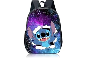 Runup Stitch Plecak dla dzieci, Stitch Cartoon plecak, plecak o dużej pojemności dla chłopców i dziewczynek, 17-calowy ścieg, plecak do szkoły, na podróż, do biznesu