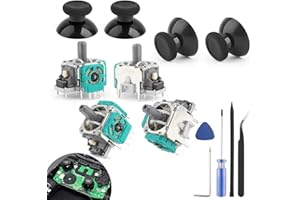 RONGZY 4PCS Joysticks pour Xbox One S/X Joysticks Remplacement Analogique pour Xbox Series S/X 3D Module Potentiomètre pour Xbox One Thumbstick Manette Accessoires avec Outils
