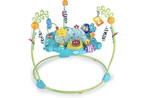 Sauteur et activités Ocean Explorers Curiosity Cove 2-in-1 Educational Activity Jumper de Baby Einstein et jouet pour jeux au sol, enfants de 6 à 12 mois