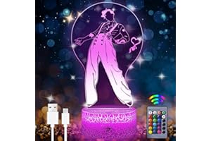 Eygerur Harry Classic Style1 Light Harry Gift 3D LED Illusion Lamp with Remote Control & Touch 7 Colour + 16 Colour Changes Kids Bedroom Office Decor Birthday for Family Child Boys Girls