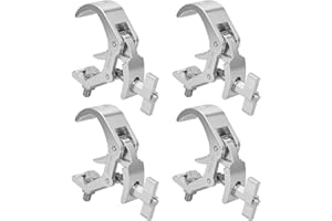 Truss Clamp TUV Stage Lights Clamp 40-60mm, 4PCS WorldLite Heavy Duty 100KG Premium Pro Stage Lighting Clamps, Perfect Fit Tube Size 40-60mm, Pro Truss Clamp for Moving Head Stage light Fixtures