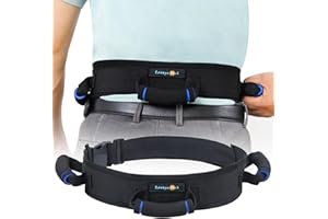 Leetye Mei Gait Belts Transfer Belts for Seniors with 3 Handles, Gate Belt for Elderly Lift Belts with Quick Release Buckle Anti-Slip Function Prevents Patient from Shifting More Effectively