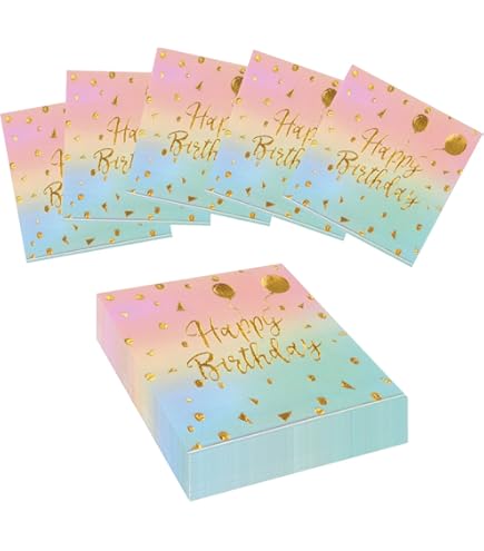 Folat Servietten 60 Jahre - 20 Stück Geburtstagsservietten 25x25cm