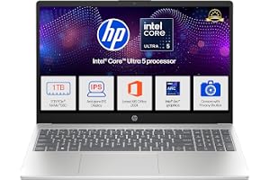 HP 15, Intel Core Ultra 5 125H (16GB DDR5, 1TB SSD) FHD, IPS, 15.6''/39.6cm, Win11, M365 Basic(1yr)*Office24, Silver, 1.65kg,