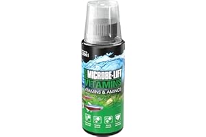 MICROBE-LIFT Vitaminos Multivitamin for Sumptuous and Healthy Fish, Increases Vitality and Colour, Fresh Water, 118 ml