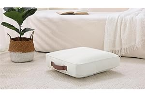 MolynnChic Large Floor Pillow Meditation Cushion Square Floor Cushions for Adults,Premium Thick Outdoor Cushions Seat,Yoga Pillows Sitting Pillow 45cm