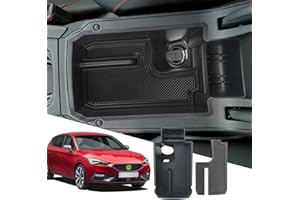 ‎SXCY SXCY Seat Leon MK4 Armlehnen Organizer, Kompatibel mit Seat Leon/Cupra Leon/Cupra Formentor 2020-2023 Mittelkonsole Aufbewahrungsbox Organizer Mittelarmlehne Handschuhfach (Schwarz)