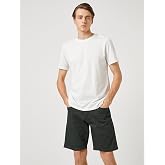 Basic Tiş&ouml;rt Kısa Kollu Bisiklet Yaka Slim Fit