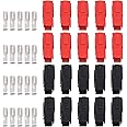 eSynic 30Amp Professional 20Pcs Quick Battery Connectors for Anderson Plug 30AMP 600V Electrical Connector 20AWG-14AWG AC/DC Power Tool