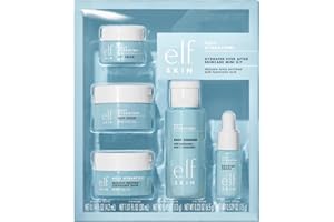 ‎E.L.F. e.l.f. SKIN Hydrated Ever After Skincare Mini Kit, Reiniger, Make-Up Entferner, Feuchtigkeitscreme & Augencreme Für Hydratisierte Haut, Reisefreundlich, Vegan & Tierversuchsfrei