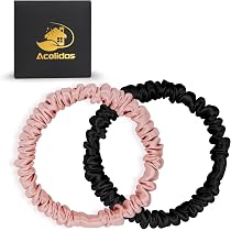 Maulbeerseide Haargummis Damen – Rutschfeste Seiden-Haarbänder, Schonend, 4er Set In Gold, Weiß, Kaffee, Schwarz