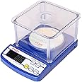 Eagle High Precision Compact Weighing Scale with 600g Capacity, Mini Weight Machine with Hold, Tare, Unit Conversion & Counting Function, Windshield included, 1 Year Warranty (Blue, PKT-40C)