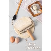 Porsima 2076 Ahşap Saplı Rulo Merdane Oklava P&uuml;r&uuml;zs&uuml;z Oklava Pizza B&ouml;rek A&ccedil;ma Oklava