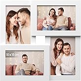 SONGMICS 4 fotoğraf i&ccedil;in resim &ccedil;er&ccedil;evesi kolajı, 10 x 15 cm RPF25WT