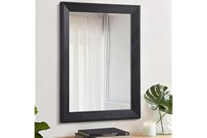 AAZZKANG Rustikaler Spiegel für die Wand, rechteckig, mit Holzrahmen, dekorativer Wandspiegel für Schlafzimmer, Badezimmer