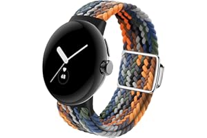 SimpleThings Sport Loop für den Austausch des Google Pixel Watch 2 1 Armbands, Verstellbares Geflochtenes Atmungsaktives Elastisches Dehnbares Armband für das Google Watch Armband
