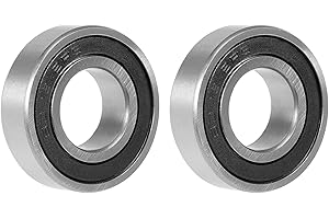 sourcing map 2 pcs 6003-2RS Roulement à billes à gorge profonde 17x35x10mm Double scellé