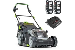 Murray 2x18V (36V) Cortacésped con batería de litio, IQ18WM37, 37cm, Powered by Briggs & Stratton, hasta 425 m2, Incluyendo 2x2.5Ah Baterías y Doble Cargador, 5 años de Garantía