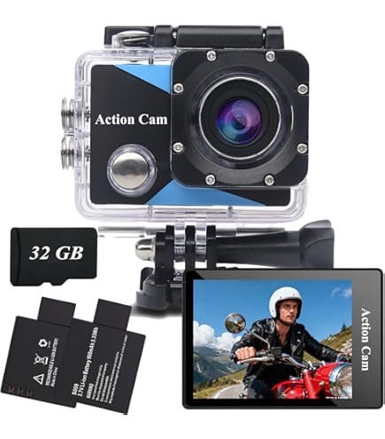 Caméra De Sport D'action étanche HD, Casque Vi... – Grandado