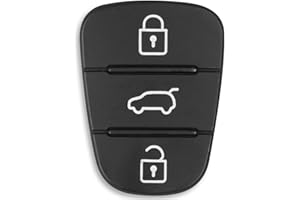 FINTERRY Klawisze samochodowe z 3 przyciskami, kompatybilne z KIA Hyundai i10 i20 i30 ix20 ix35 Ceed Soul Venga Sportage