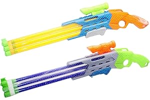 Kidz Corner- Fucile Acqua 3 Canne 65cm, Multicolore, 65 cm, 440095