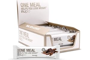 ‎NUPO NUPO® One Meal Bar [Schokolade - 12 Stk.] - Mit Nährstoffen, Vitamine & Mineralien - Diät Riegel Snack zum abnehmen - Fitness low carb Riegel - Mahlzeitenersatz Riegel - Diet Riegel - Energieriegel