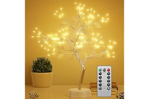SUPOOBE Albero decorativo a LED, lampada da tavolo con 108 luci