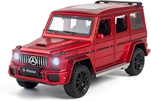 MODVKVK Mercedes Benz G63 AGM 1:32 Modellino Macchinina con Luce e Musica, Funzione Pull-Back, Pressofuso in Lega, Ideale per Bambini dai 3 anni e Collezionisti (Rosso)