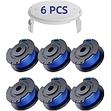 Eventronic 6 Pack Bobine Fil Coupe Bordure remplacements pour Ryobi One + AC14RL3A 18v 24v 40v Coupe Bordures, Bobine Ø 1,6mm
