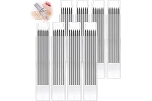 Hugwish 48pcs 2.8mm Mine Crayon Chantier Menuisier, Mine Crayon Charpentier, Recharges De Crayons Chantier, Porte Mine Chantier Pour Crayons De Charpentier Porte-Mines (48)