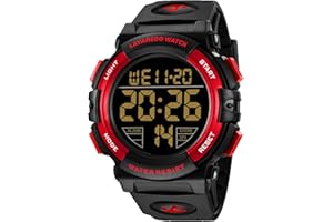 ASWAN WATCH Digital Watch, Mens Digital Watch Military Watches for Men 5ATM Waterproof Outdoor Sports Watch with Light/Alarm/Date/Shockproof/Chronograph, Gift