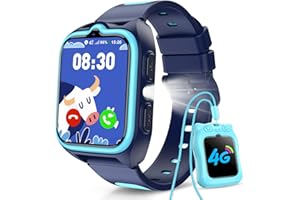 BAOLUBAO Reloj Inteligente Niño 4G, Smartwatch Niños con GPS, Videollamadas, Ilamadas, Chat de Voz, Modo Escuela, SOS, 1.75" Smartwatch con Linterna, Funda de Silicona Suave, Cámara, Batería Grande de 800 mAh