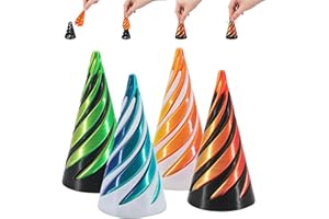 APRADAS 4Pcs Impossible Fidget Toys, Impossible Cone Fidget Toy 3D Printed Spiral for Kids Adult Present, 3D Spiral Fidget Toy for Office School (Dark Color)