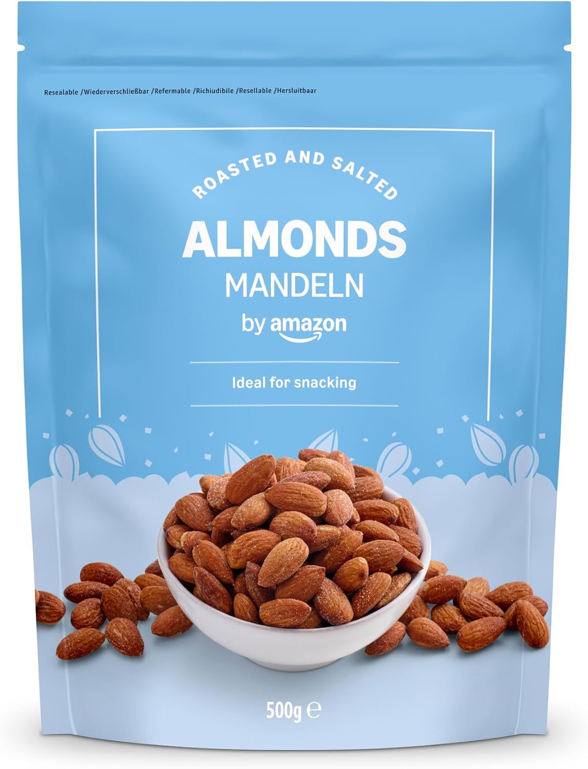 by Amazon ALMENDRAS TOSTADAS Y SALADAS, 500 g