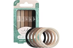 Invisibobble Mocha Brown elastyczna | miękka dla włosów | zapobiegająca puszeniu się włosów, bez śladu, stylowe akcesoria do włosów, 5 sztuk