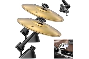 ZEILABANG KAKADI Auto Crash Becken,Mini Trommel Crash-Clip,Car Cymbal Air Vent,Lustiges Auto Mini Trommel Cymbals Musikinstrument,Autounfall Schlagzeug Musikinstrumente Ornamente,Für Alle Arten Von Fahrzeugen