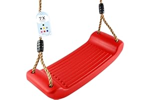 GO!ELEMENTS Huśtawka ogrodowa | huśtawka dziecięca do użytku na zewnątrz i wewnątrz | regulacja wysokości i antypoślizgowa | siedzisko bujane – deska do huśtawki dla dzieci