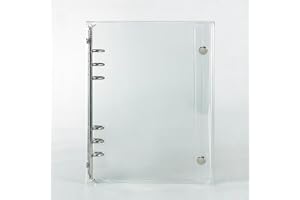 A5 Binder ringpärm, 6-håls med PVC-fodral, 6-ring ringbok, påfyllningsbar