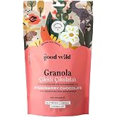 The Good Wild &Ccedil;ilekli &Ccedil;ikolatalı Granola - Glutensiz Vegan Atıştırmalık, Kurutulmuş &Ccedil;ilekli, Y&uuml;ksek Lifli, 300 g