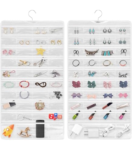 Organisateur De Bijoux à Suspendre Double Face : Organisateur